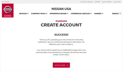 MyNissan subscription