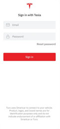 Login to the Tesla Account